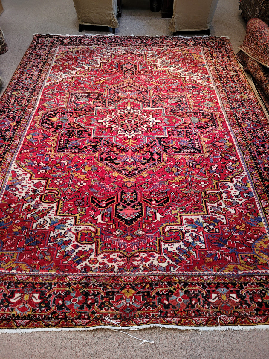Persian Heriz Rug 1930s pasadenarugs