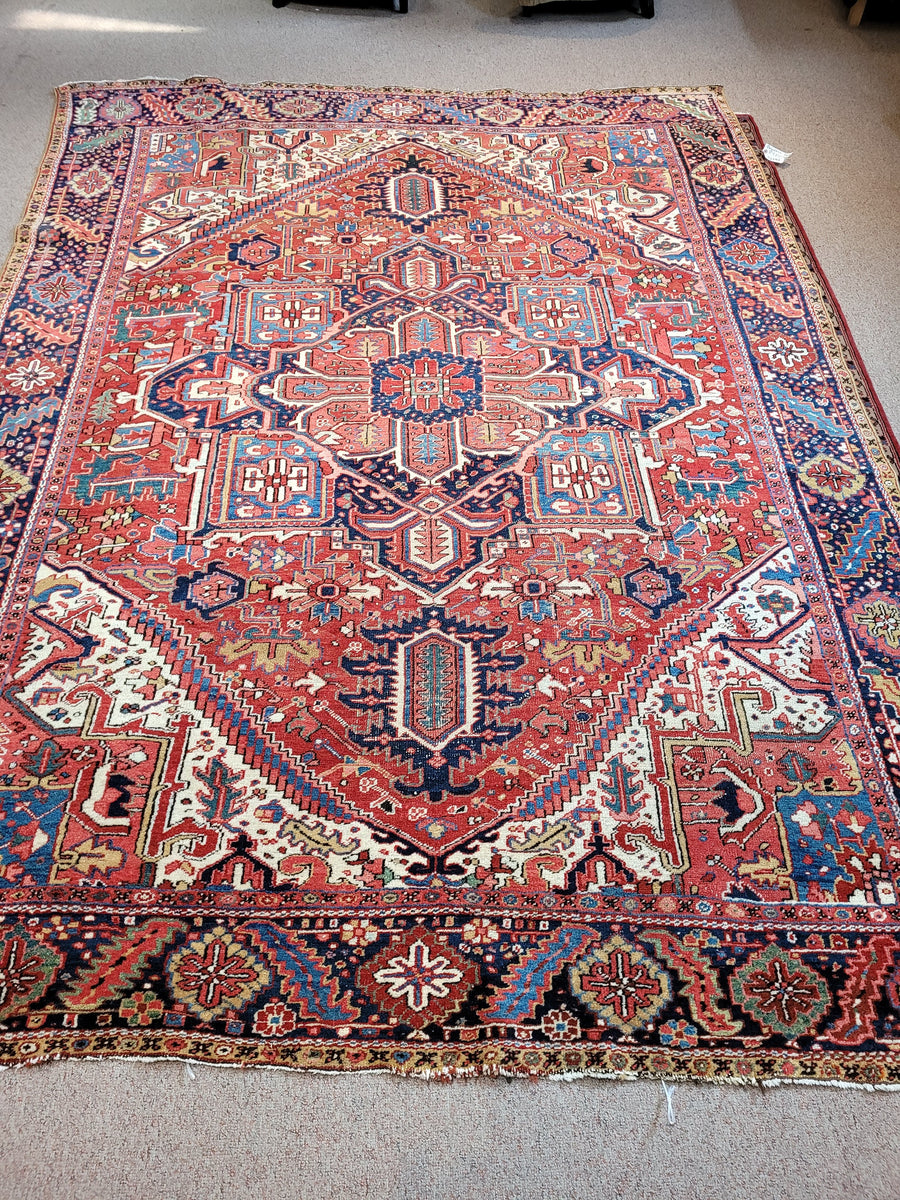 Persian Heriz Rug 1920s pasadenarugs