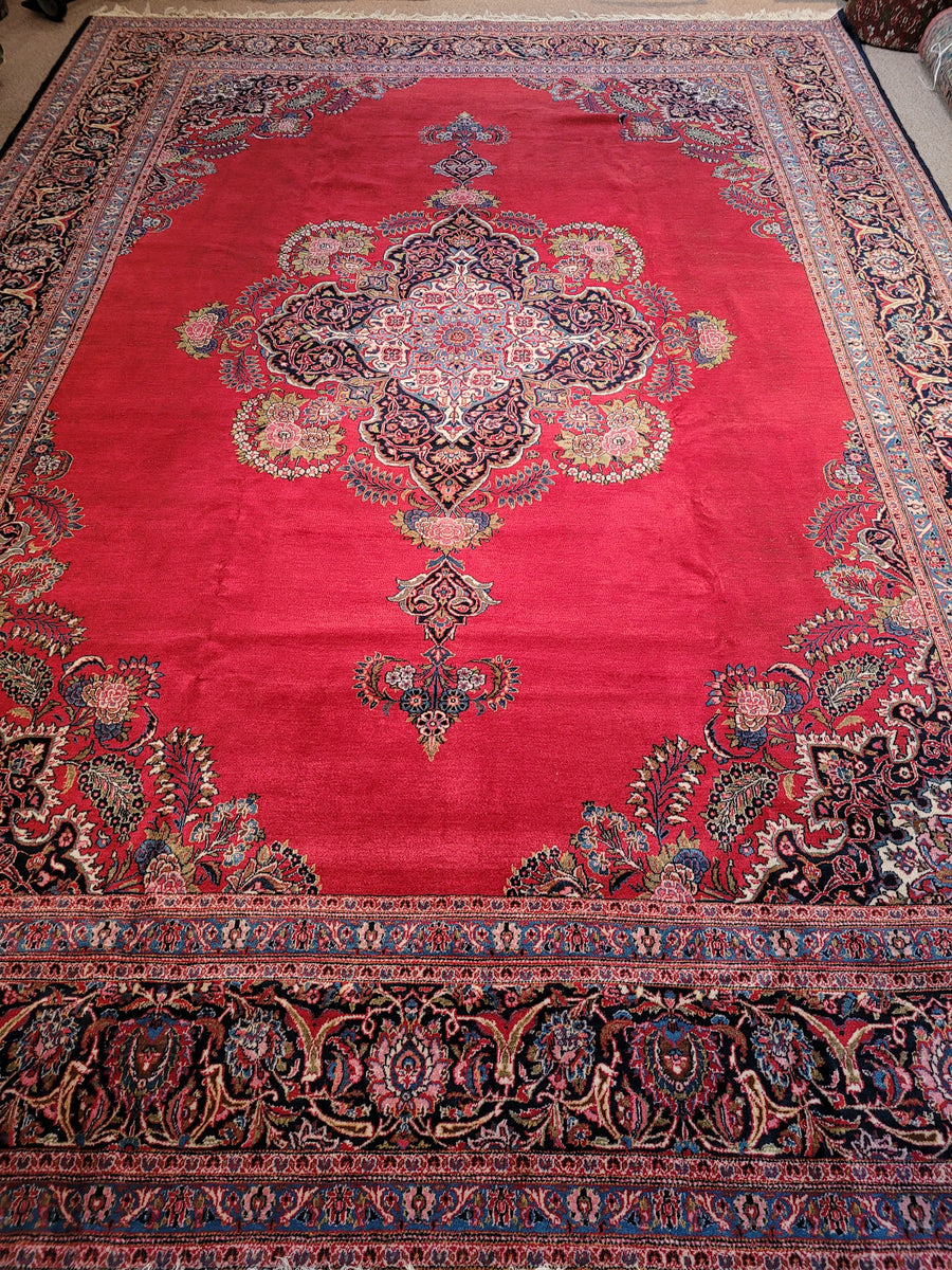 Persian Kashan Rug 1960s pasadenarugs