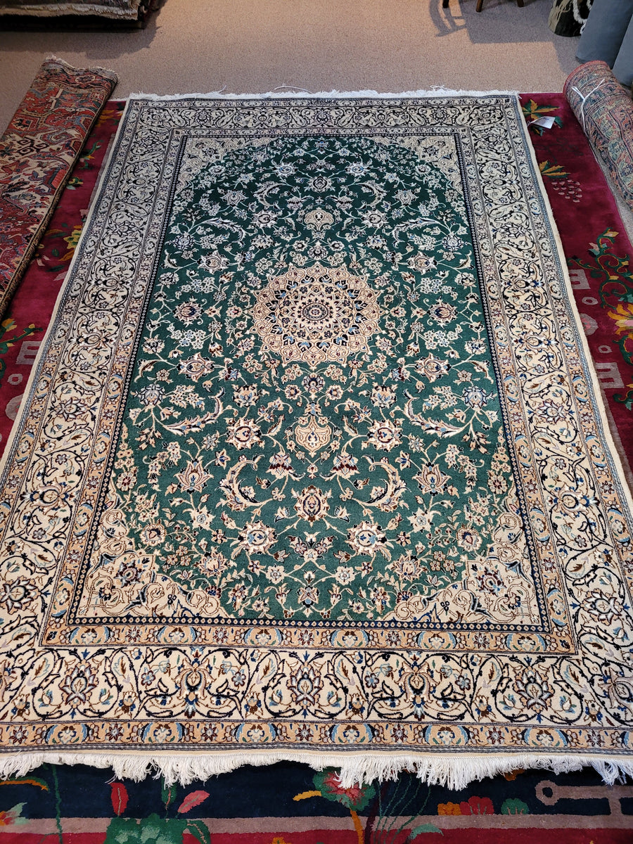 Persian Nain Rug 1970s pasadenarugs