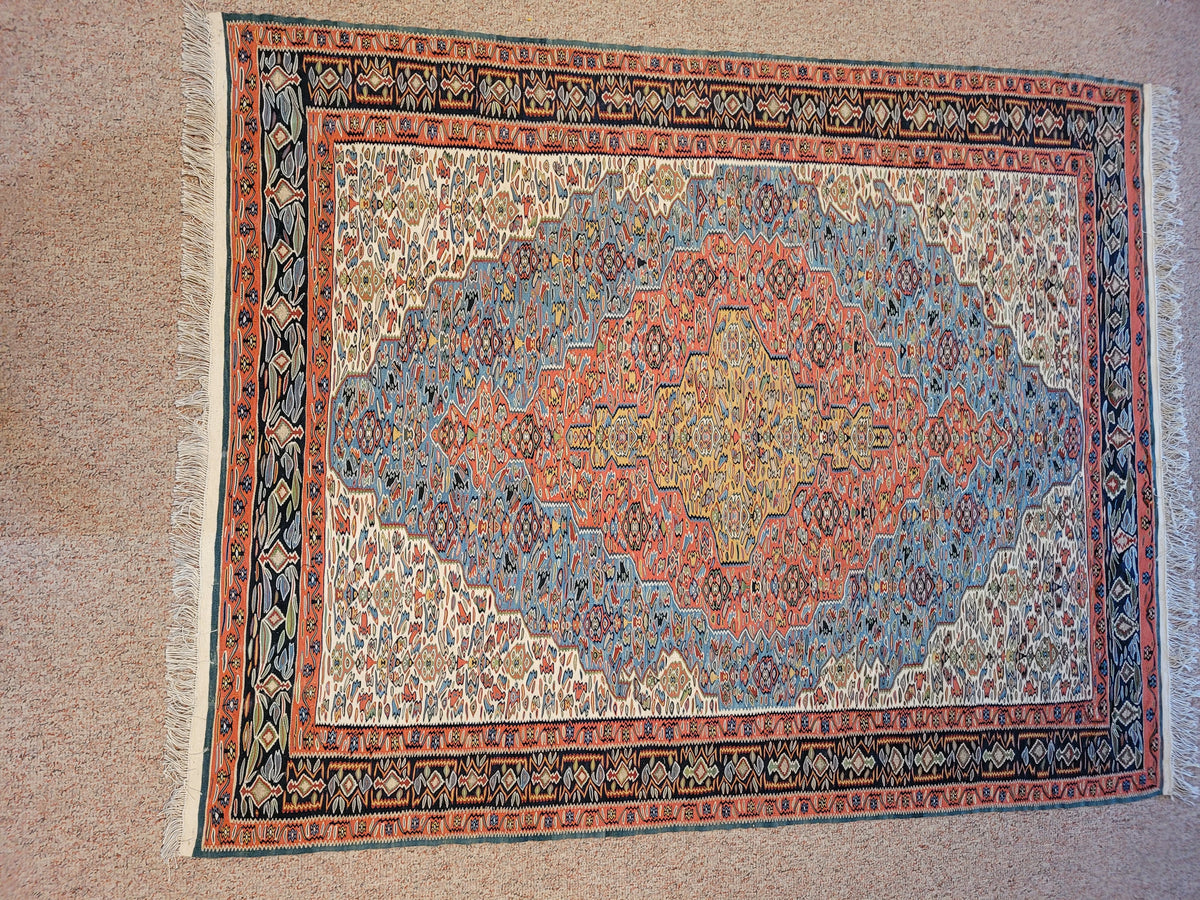Persian Seneh Kilim 1920s pasadenarugs