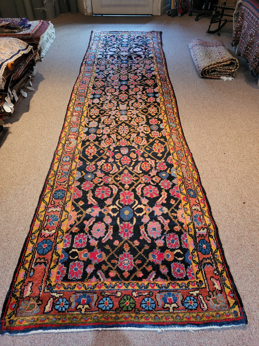 Persian Malayer Runner Rug 1940s pasadenarugs