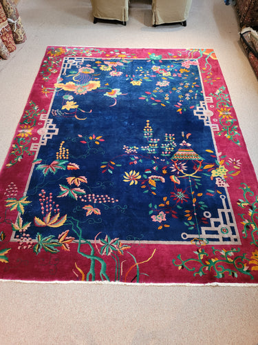 Chinese Art Deco Nichols Rug 1940s
