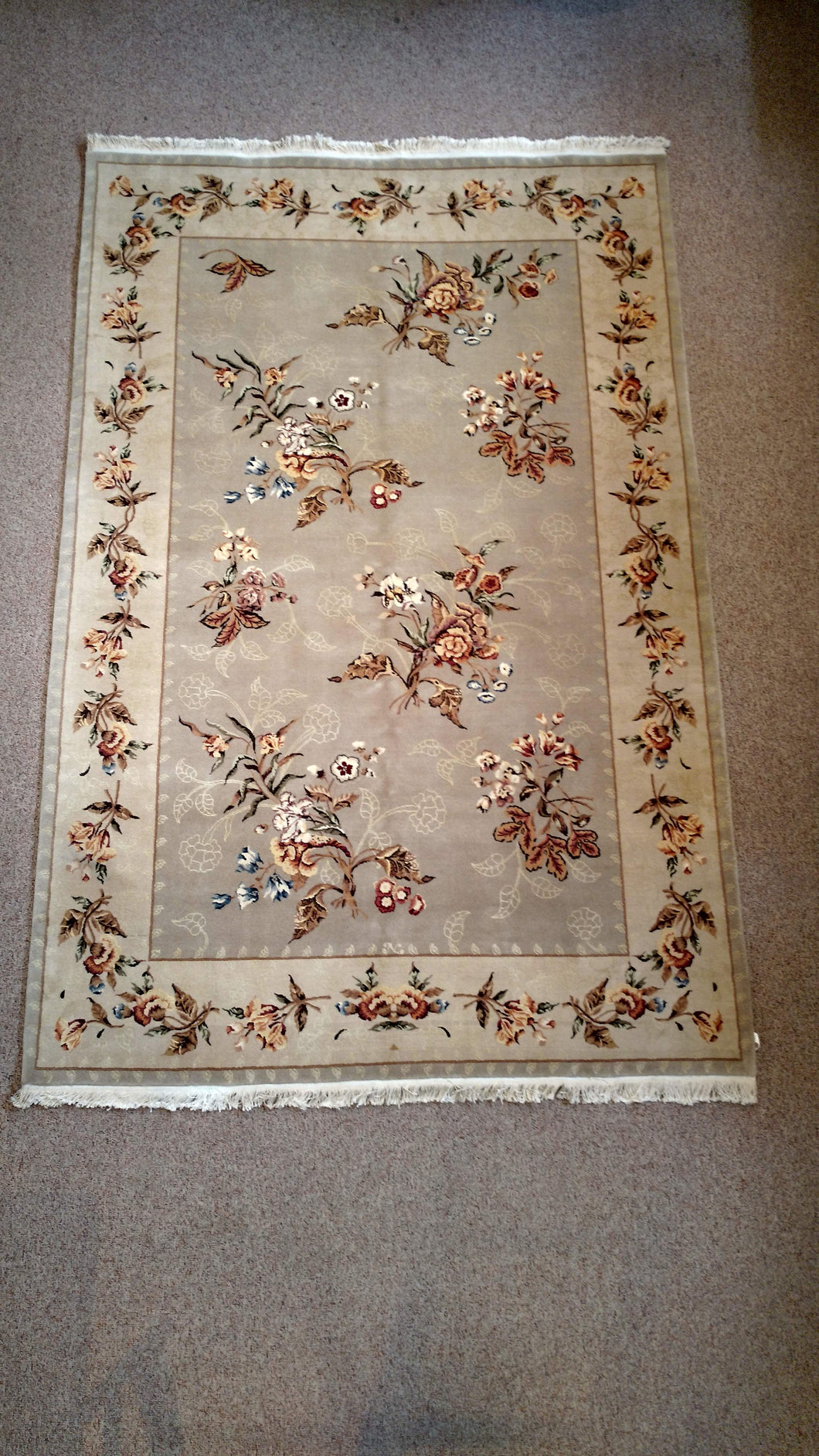 Chinese Wool and Silk Rug